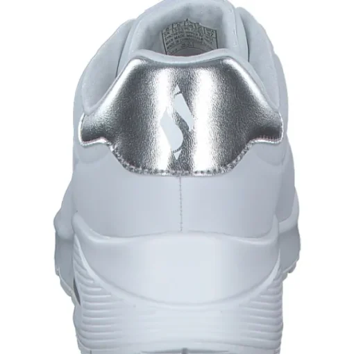 Damen Skechers Klassische- & Business Schuhe<155196, Schnürschuhe, Damen, WHITE/SILVER