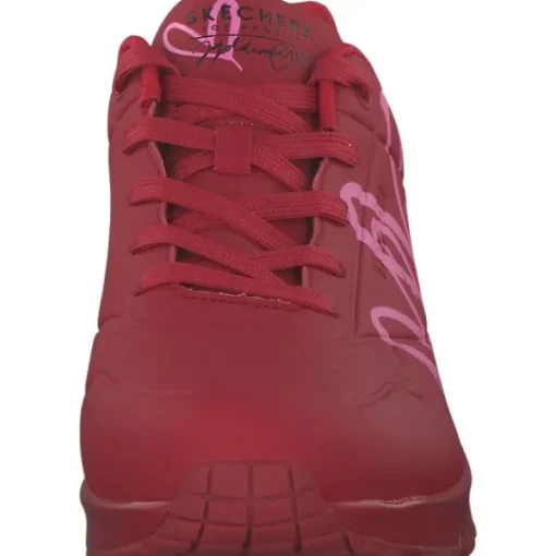 Damen Skechers Klassische- & Business Schuhe<177980, Schnürschuhe, Damen, red/pink