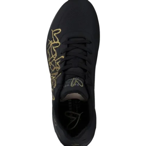 Damen Skechers Klassische- & Business Schuhe<177975, Schnürschuhe, Damen, Schwarz