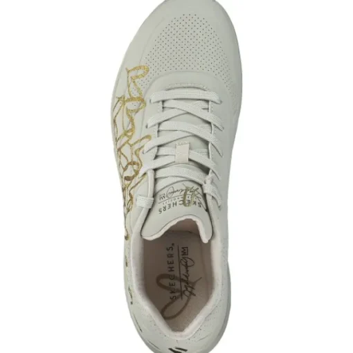 Damen Skechers Klassische- & Business Schuhe<177975, Schnürschuhe, Damen, Beige