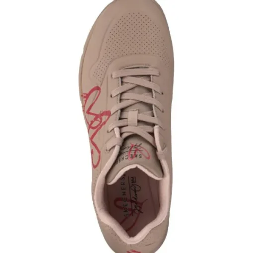 Damen Skechers Klassische- & Business Schuhe<177980, Schnürschuhe, Damen, natural/red