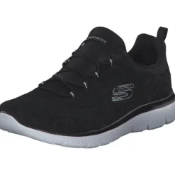 Damen Skechers Sneakers<149936, Slip-On-Sneaker, Damen, black white