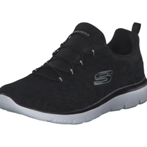Damen Skechers Sneakers<149936, Slip-On-Sneaker, Damen, black white
