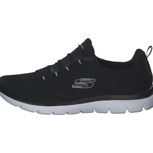 Damen Skechers Sneakers<149936, Slip-On-Sneaker, Damen, black white