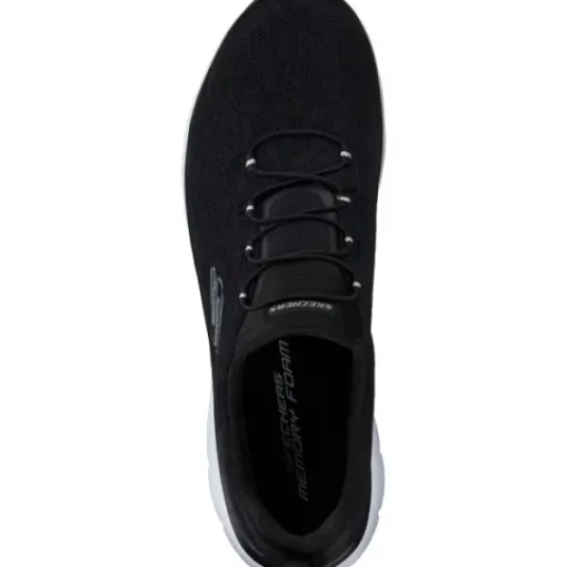 Damen Skechers Sneakers<149936, Slip-On-Sneaker, Damen, black white