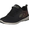 Damen Skechers Sneakers<13476, Sneakers Low, Damen, Schwarz (Black/Gold)