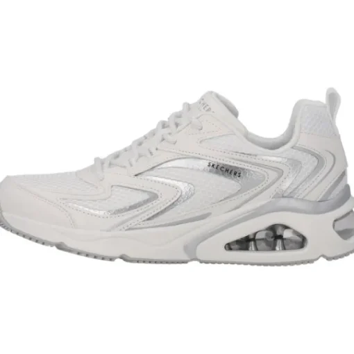 Damen Skechers Sneakers<177425, Sneakers Low, Damen, white silver