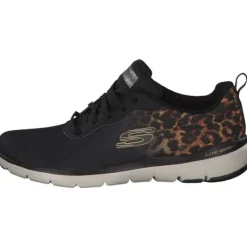 Damen Skechers Sneakers<13476, Sneakers Low, Damen, Schwarz (Black/Gold)