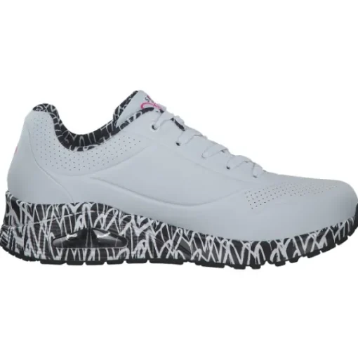 Damen Skechers Sneakers<155506, Sneakers Low, Damen, white/black