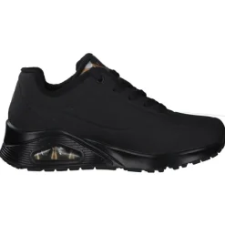 Damen Skechers Sneakers<155523, Sneakers Low, Damen, Schwarz Weiß Gold