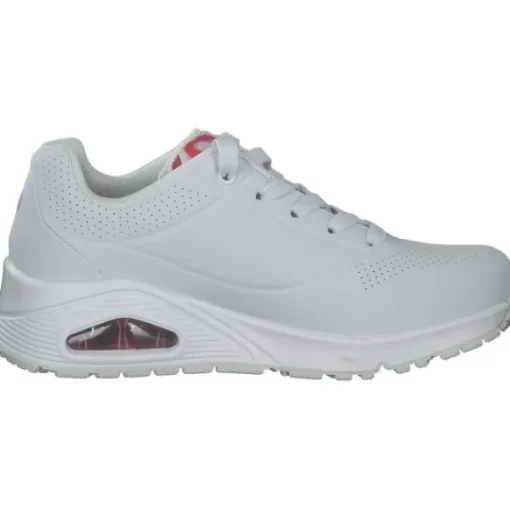 Damen Skechers Sneakers<155507, Sneakers Low, Damen, WRPK white/red/pink