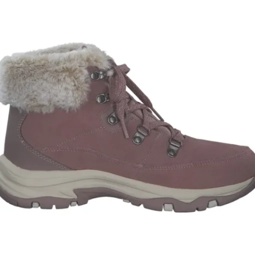 Damen Skechers Stiefel<167882, Stiefeletten, Damen, MAUVE SUEDE