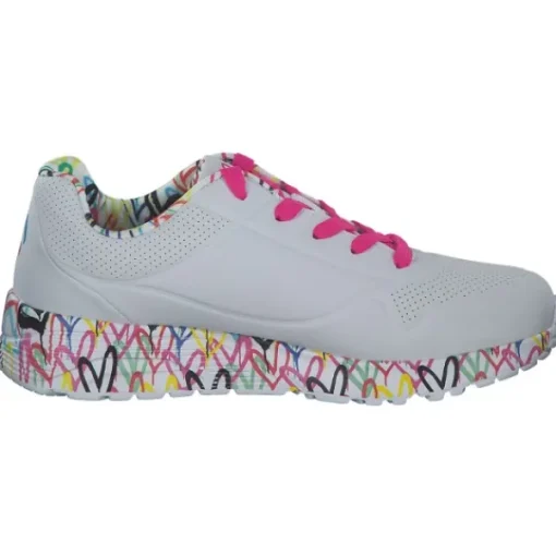 Damen Skechers Klassische- & Business Schuhe<314976L , Schnürschuhe, Damen, WEIß