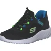 Kinder Skechers Slipper<403822L BBLM Bounder, Slipper (Kinder), Kinder, black/blue