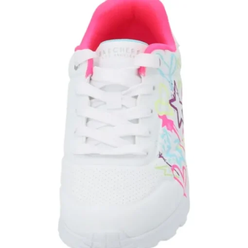 Kinder Skechers Klassische- & Business Schuhe<310391L, Schnürschuhe, Kinder, white/neon multi