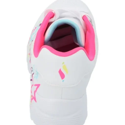Kinder Skechers Klassische- & Business Schuhe<310391L, Schnürschuhe, Kinder, white/neon multi