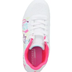 Kinder Skechers Klassische- & Business Schuhe<310391L, Schnürschuhe, Kinder, white/neon multi