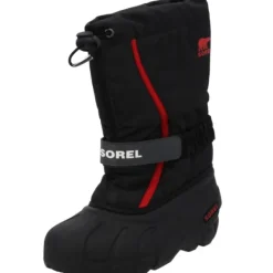 Kinder Sorel Stiefel<2114081-015 Childrens/Youth Flurry, Winterstiefel, Kinder, black/bright red