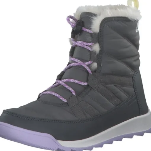 Kinder Sorel Stiefel<2088591-052 Youth Whitney II Plus Lace WP quarry, Winterstiefel, Kinder, quarry lavender clou
