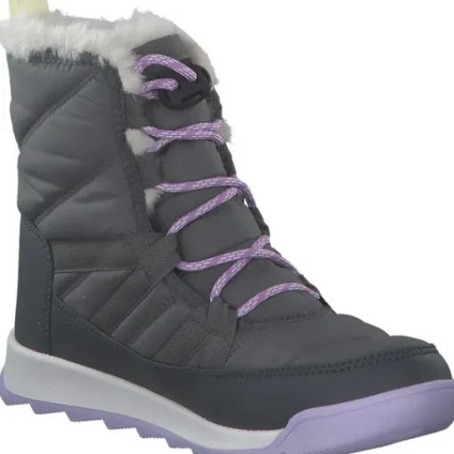 Kinder Sorel Stiefel<2088591-052 Youth Whitney II Plus Lace WP quarry, Winterstiefel, Kinder, quarry lavender clou