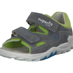 Kinder Superfit Sandalen<FLOW 00034, Sandalen (Kinder), Kinder, HELLGRAU/HELLGRÜN