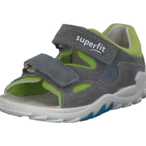 Kinder Superfit Sandalen<FLOW 00034, Sandalen (Kinder), Kinder, HELLGRAU/HELLGRÜN