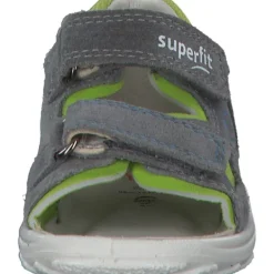 Kinder Superfit Sandalen<FLOW 00034, Sandalen (Kinder), Kinder, HELLGRAU/HELLGRÜN
