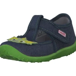 Kinder Superfit Hausschuhe<SPOTTY 09256, Hausschuhe, Kinder, BLAU/GRÜN