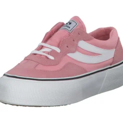 Damen Superga Klassische- & Business Schuhe<3041 Revolly Colorblock S1151MW, Schnürschuhe, Damen, pink white