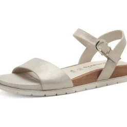 Damen Tamaris Sandaletten<28166, Keilsandaletten, Damen, CHAMPAGNE