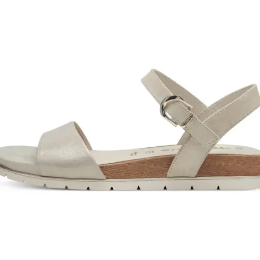 Damen Tamaris Sandaletten<28166, Keilsandaletten, Damen, CHAMPAGNE