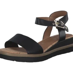 Damen Tamaris Sandalen<28222, Klassische Sandalen, Damen, Schwarz (Black)