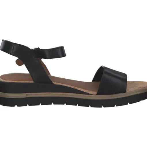Damen Tamaris Sandalen<28222, Klassische Sandalen, Damen, Schwarz (Black)