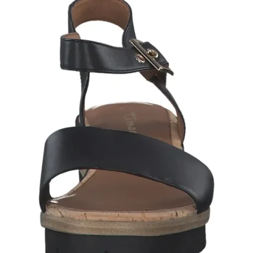 Damen Tamaris Sandalen<28222, Klassische Sandalen, Damen, Schwarz (Black)