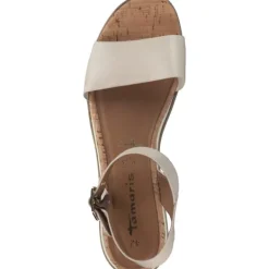 Damen Tamaris Sandalen<28222, Klassische Sandalen, Damen, Beige