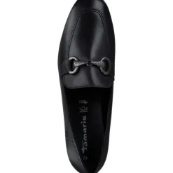 Damen Tamaris Slipper<1-24222-42/003, Mokassins, Damen, BLACK LEATHER