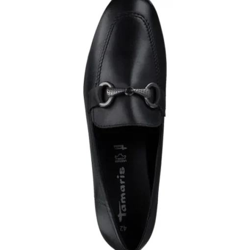 Damen Tamaris Slipper<1-24222-42/003, Mokassins, Damen, BLACK LEATHER