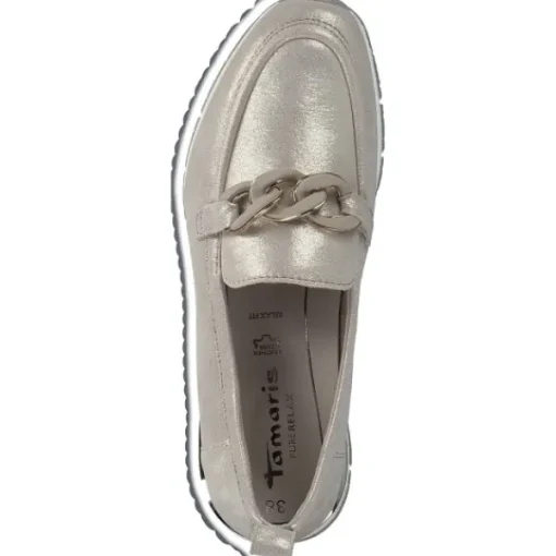 Damen Tamaris Slipper<24711-42, Mokassins, Damen, champagne