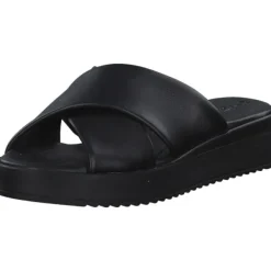 Damen Tamaris Pantoletten & Badeschuhe<27214, Plateau-Pantoletten, Damen, Schwarz