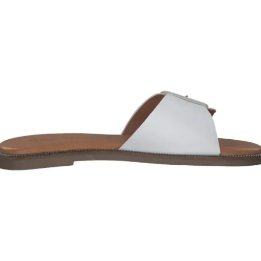 Damen Tamaris Pantoletten & Badeschuhe<27105, Plateau-Pantoletten, Damen, WHITE LEATHER