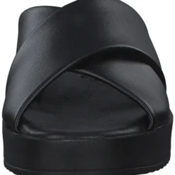 Damen Tamaris Pantoletten & Badeschuhe<27214, Plateau-Pantoletten, Damen, Schwarz
