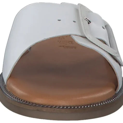 Damen Tamaris Pantoletten & Badeschuhe<27105, Plateau-Pantoletten, Damen, WHITE LEATHER