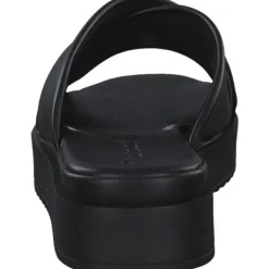 Damen Tamaris Pantoletten & Badeschuhe<27214, Plateau-Pantoletten, Damen, Schwarz