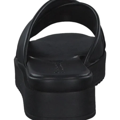 Damen Tamaris Pantoletten & Badeschuhe<27214, Plateau-Pantoletten, Damen, Schwarz