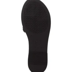 Damen Tamaris Pantoletten & Badeschuhe<27125, Plateau-Pantoletten, Damen, Schwarz