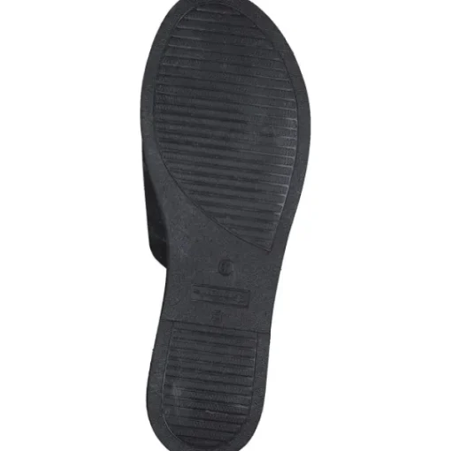 Damen Tamaris Pantoletten & Badeschuhe<27135-42, Plateau-Pantoletten, Damen, Schwarz