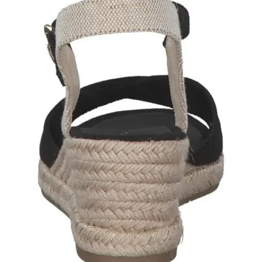 Damen Tamaris Sandaletten<28367, Plateau-Sandaletten, Damen, black