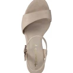 Damen Tamaris Sandaletten<28028, Plateau-Sandaletten, Damen, Beige