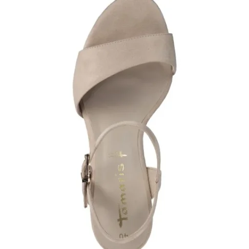 Damen Tamaris Sandaletten<28028, Plateau-Sandaletten, Damen, Beige