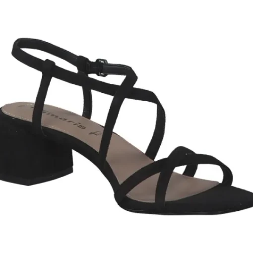 Damen Tamaris Sandaletten<28204, Plateau-Sandaletten, Damen, BLACK